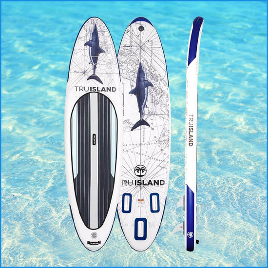 Inflatable Paddleboard Set 12ft 6in Great White Shark - TRU ISLAND