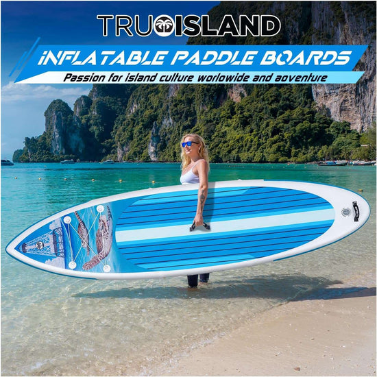 Tru Island Inflatable Paddleboard Set 10ft 5in Turtles at the Lighthouse