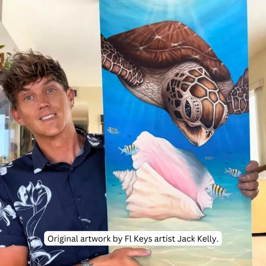 Artist — Jack Kelly Tru Island Inflatable Paddleboard Set 10ft 5in Turtles at the Lighthouse