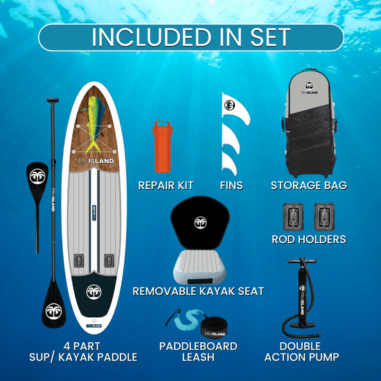 Inflatable Paddleboard Set 12'5" - Mahi-Mahi Design