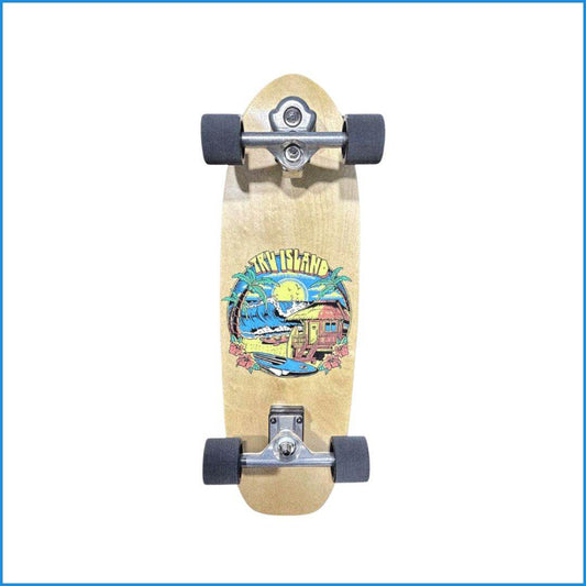 Skateboard Wood Grain - TRU ISLAND