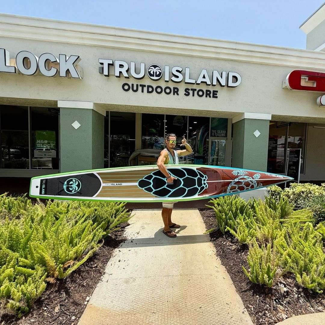 Tortoise Shell Glossy 14FT Hard SUP - TRU ISLAND