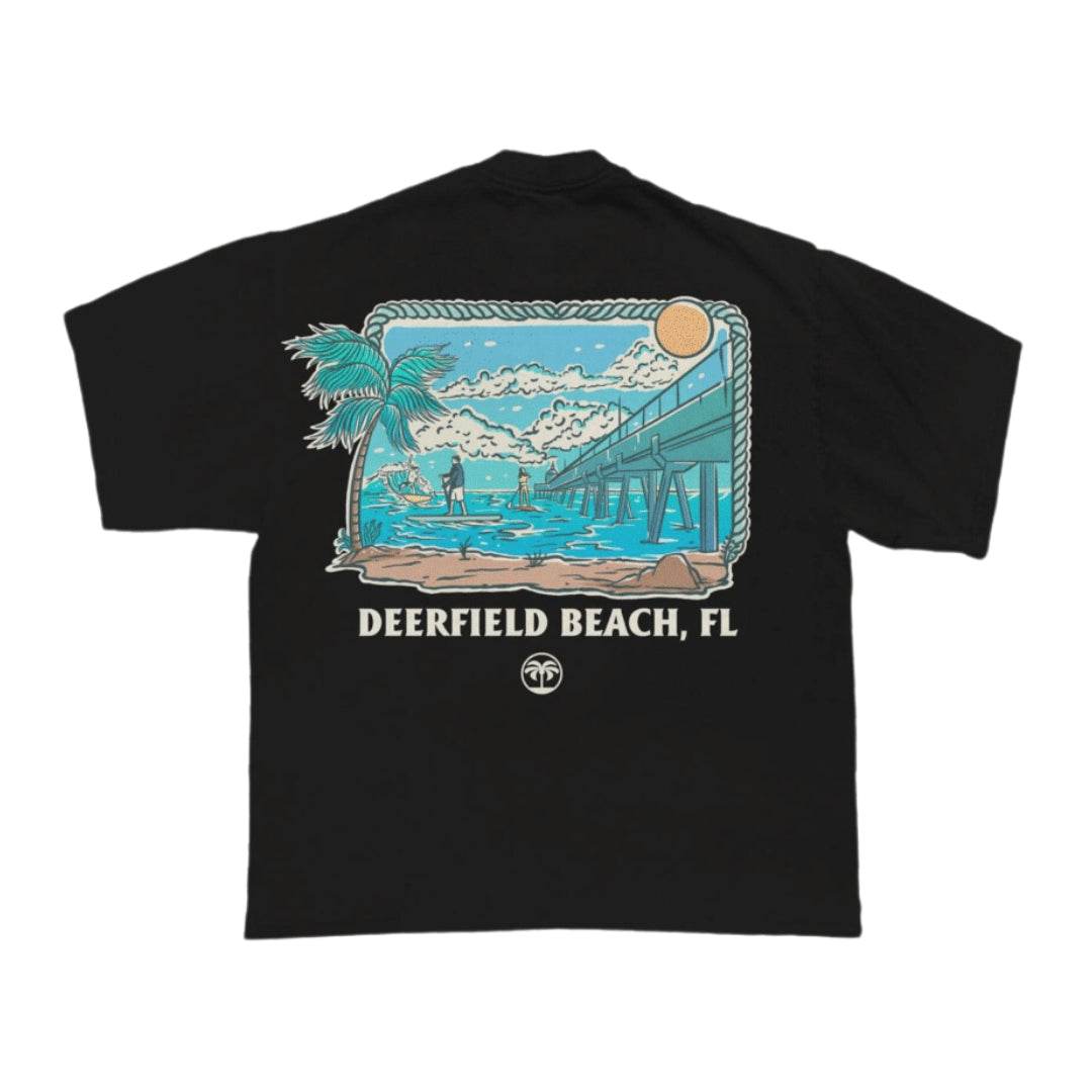T-shirt Black (Deerfield Beach, FL) - TRU ISLAND