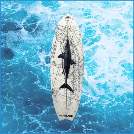 Surfboard 5ft 4in Great White Shark - TRU ISLAND