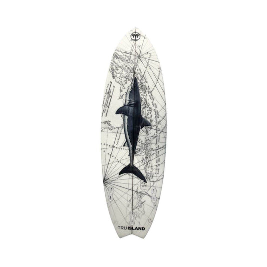 Surfboard 5ft 4in Great White Shark - TRU ISLAND