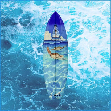 Surfboard 5ft 4in Turtles at the Lighthouse - TRU ISLAND