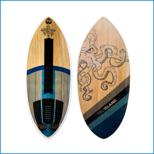 Skimboard Octopus Wood Grain