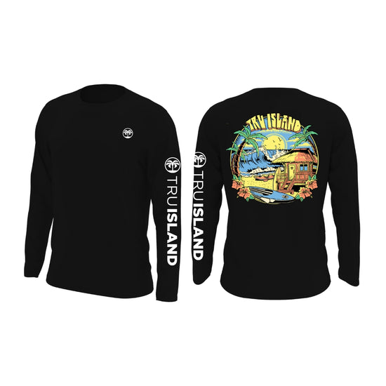 Tru Island Full Sleeve Shirt Black Island Art