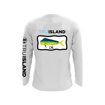 Tru Island Full Sleeve Shirt White Mahi